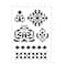 12 Pack: Pattern Icon & Border Stencils, 7" x 10" by Craft Smart®